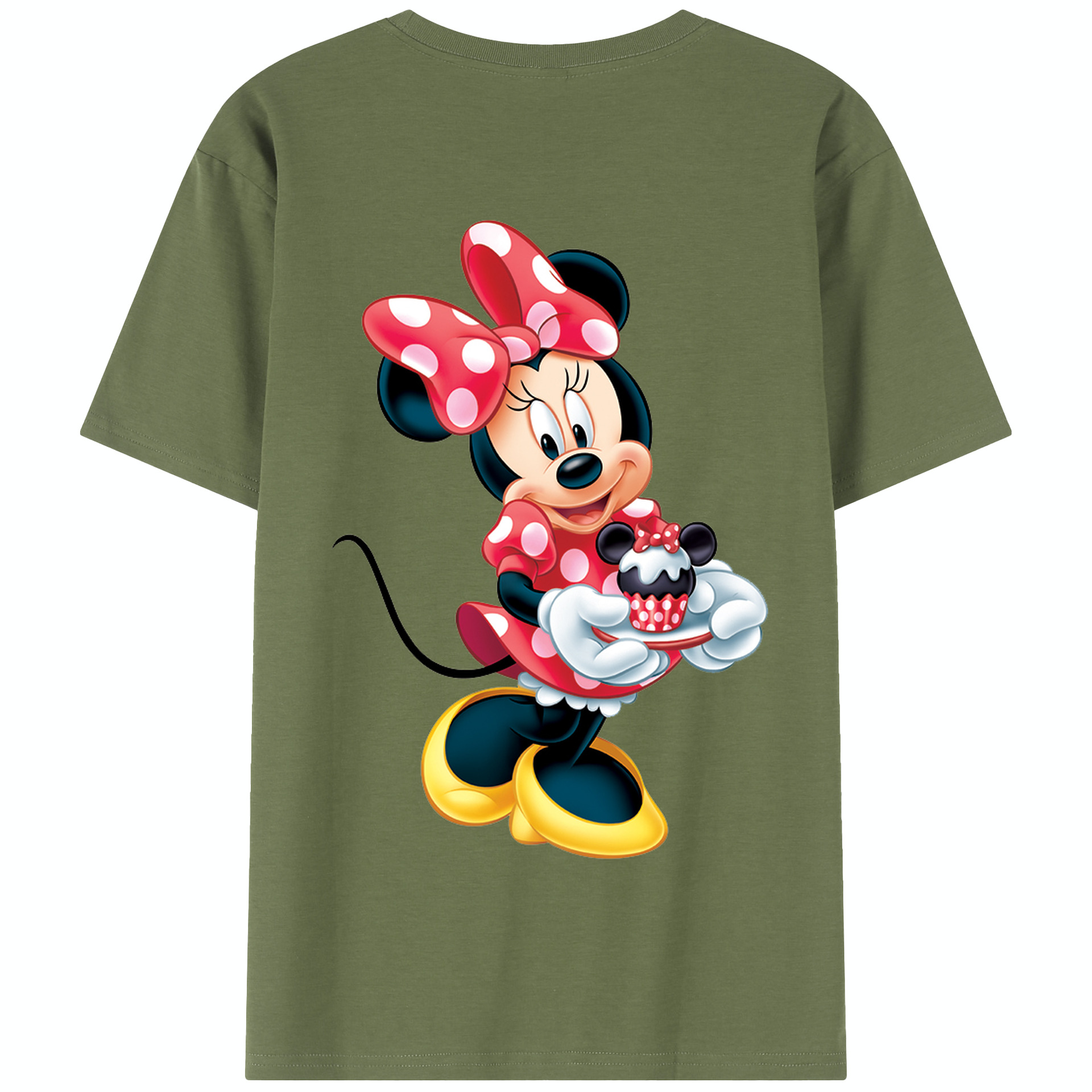 （画像用） ミッキーマウス Mickey Mouse 綿100％半袖Tシャツ（背面プリント）